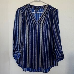 Jones New York , Med, Navy blouse